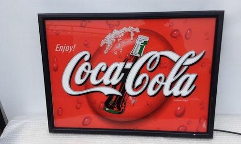 Coca-Cola - Lichtbord - kunststof, Antiek en Kunst, Antiek | Wandborden en Tegels