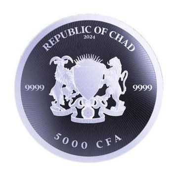 Tsjaad. 5000 Francs 2024 1 oz Chad Cannabis Bud Holographic