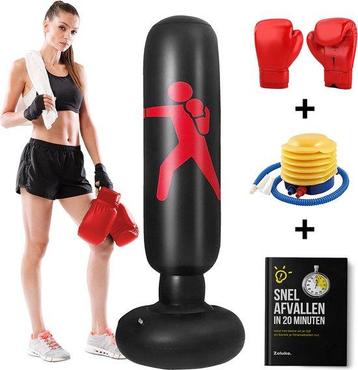 2eChoix | Zoluko sac de boxe gonflable sur pied - Gants de beschikbaar voor biedingen