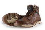 Mustang Veterboots in maat 43 Cognac | 5% extra korting, Kleding | Heren, Schoenen, Overige kleuren, Verzenden, Boots, Mustang