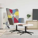 vidaXL Relaxstoel met voetenbank patchwork stof, Verzenden, Nieuw