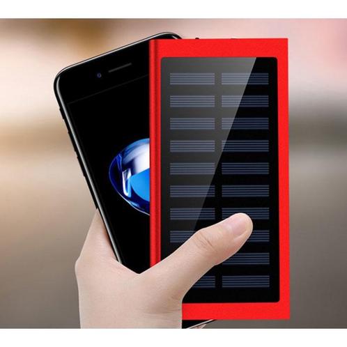 Externe 30.000mAh Solar Charger Powerbank Zonnepaneel, Telecommunicatie, Powerbanks, Nieuw, Verzenden