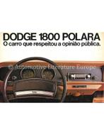1976 DODGE POLARA BROCHURE SPAANS, Boeken, Auto's | Folders en Tijdschriften, Nieuw