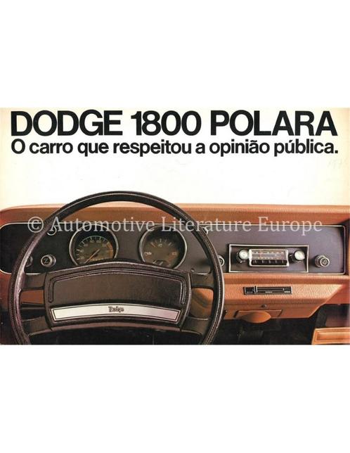 1976 DODGE POLARA BROCHURE SPAANS, Livres, Autos | Brochures & Magazines