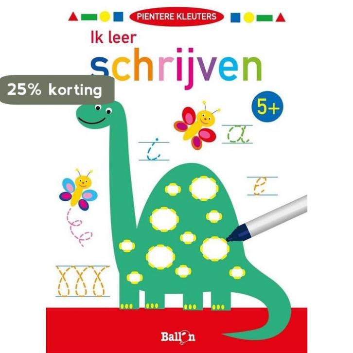 Ik leer schrijven 5+ / Pientere kleuters / 0 9789463076456, Boeken, Kinderboeken | Baby's en Peuters, Gelezen, Verzenden