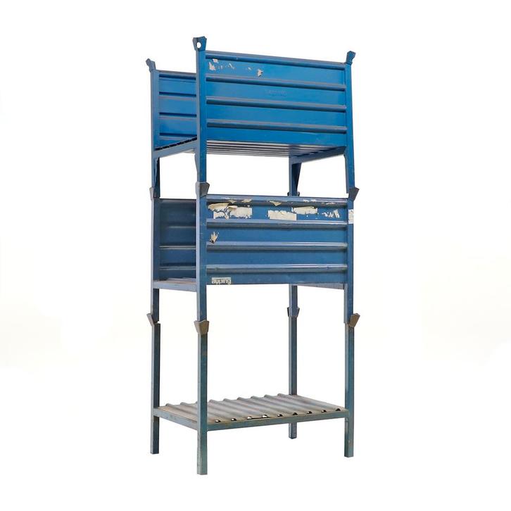 Gebruikte Bouw opslagpallet vaste constructie stapelbaar, Zakelijke goederen, Machines en Bouw | Kranen en Graafmachines, Ophalen of Verzenden