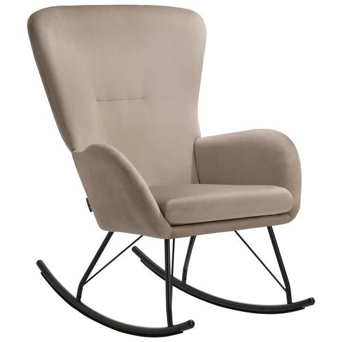 tectake Schommelstoel Swing met stalen glijders en dikke bek, Huis en Inrichting, Stoelen, Verzenden