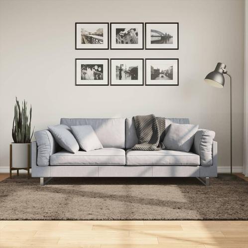 vidaXL Vloerkleed ISTAN hoogpolig glanzend 160x230 cm grijs, Huis en Inrichting, Stoffering | Tapijten en Vloerkleden, Nieuw, Verzenden