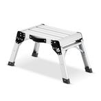 Keukentrapje - opvouwbaar - 47x30x34 cm - aluminium - zwart, Doe-het-zelf en Bouw, Ladders en Trappen, Ophalen of Verzenden, Nieuw