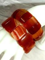 Oranje Agaat - Kralenarmband - 2 stuks