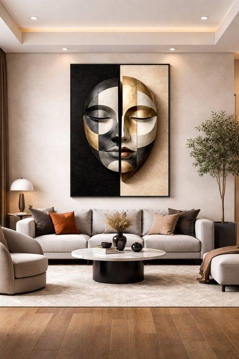 Jean Claude Dery - Harmonie Contrastée XXL, Antiquités & Art, Art | Peinture | Moderne