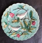 Sarreguemines - Assiette (6) - Faïence - Assiettes barbotine
