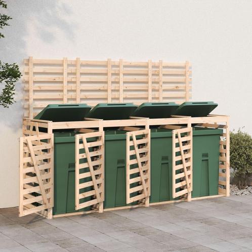 vidaXL Containerberging viervoudig massief grenenhout, Doe-het-zelf en Bouw, Containers, Verzenden