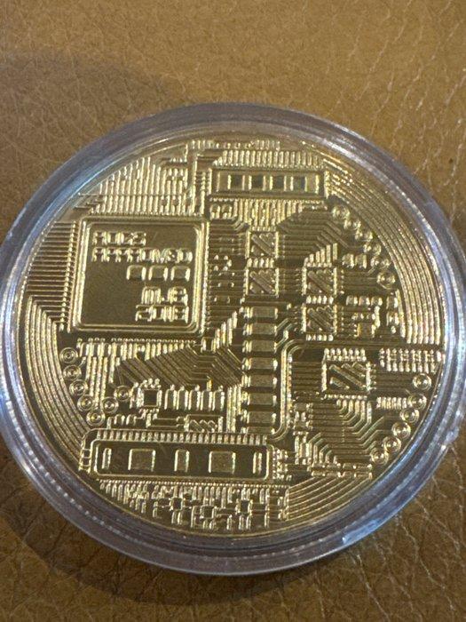Wereld. Medal Bitcoin - vergoldet - 27g (Zonder, Postzegels en Munten, Munten | Europa | Niet-Euromunten