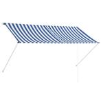 Zonneluifel Blauw/Wit - OP=OP - Bespaar 40% op je terras!, Verzenden, Nieuw, 150 tot 300 cm, 250 cm tot 450 cm