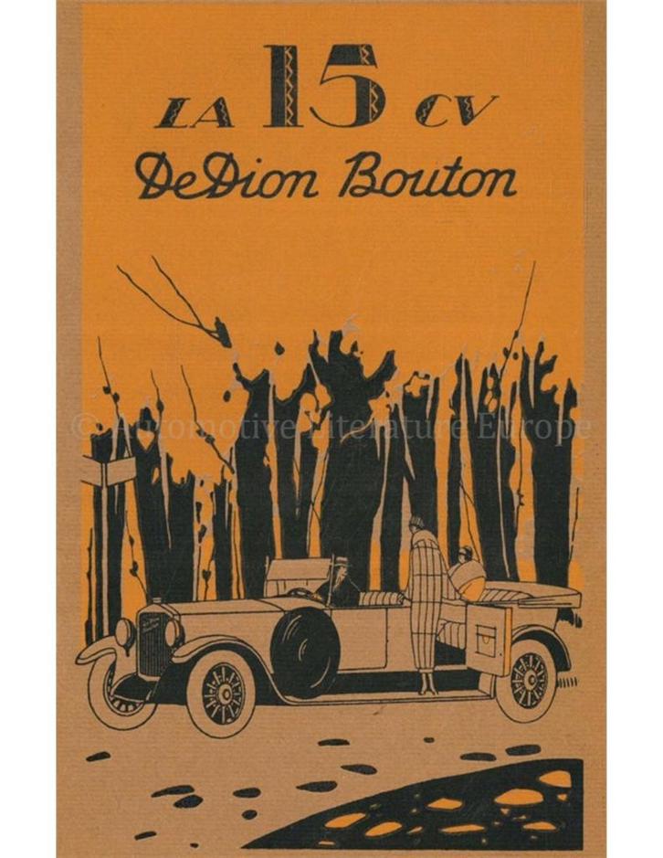 1926 DE DION-BOUTON 15 CV INSTRUCTIEBOEKJE FRANS, Autos : Divers, Modes d'emploi & Notices d'utilisation