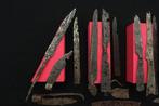 Middeleeuws (Gothic) 19 x Iron Tanged Militair Knife - 18 cm