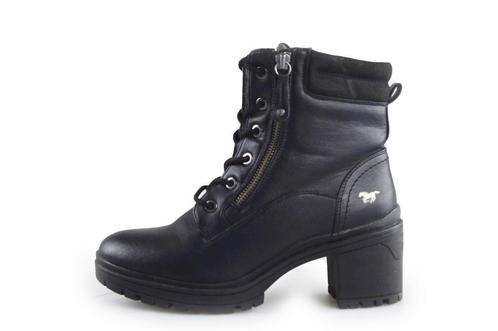 Mustang Veterboots in maat 38 Zwart | 5% extra korting, Kleding | Dames, Schoenen, Zwart, Zo goed als nieuw, Overige typen, Verzenden