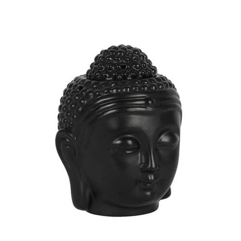 Aroma-oliebrander Buddha Hoofd Zwart, Sports & Fitness, Produits de santé, Wellness & Bien-être, Enlèvement ou Envoi