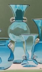 Antonio Perotti - Still Life Vasi in vetro turchiese