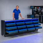 Datona Werkbank PREMIUM RVS werkblad met opbergbakken – 272, Doe-het-zelf en Bouw, Werkbanken, Ophalen of Verzenden, Nieuw