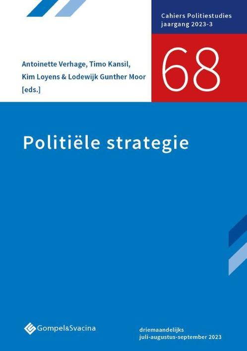 Politiële strategie / Cahiers Politiestudies / 68, Boeken, Wetenschap, Zo goed als nieuw, Verzenden