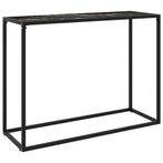 vidaXL Wandtafel 100x35x75 cm gehard glas zwart, Huis en Inrichting, Tafels | Bijzettafels, Verzenden, Nieuw