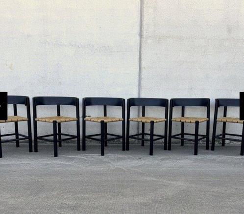 Fritz Hansen - Mogens Lassen - Stoel (6) - Model 1069 - Touw, Antiek en Kunst, Kunst | Designobjecten