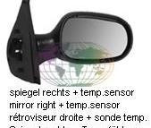 RENAULT CLIO, CAMPUS, 2006- - SPIEGEL, elektr verstelb, v..., Auto-onderdelen, Verlichting, Nieuw, Renault, Verzenden