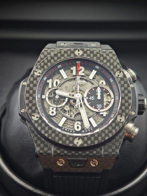 Hublot - Big Bang Unico Carbon - 411.QX.1170.RX - Heren -, Handtassen en Accessoires, Horloges | Heren