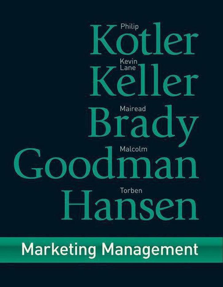 Marketing Management:First European Edition 9780273718567, Boeken, Taal | Engels, Gelezen, Verzenden