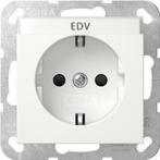 Gira Systeem 55 Verbeterde Veiligheid SCHUKO Stopcontact -, Doe-het-zelf en Bouw, Elektriciteit en Kabels, Verzenden, Nieuw