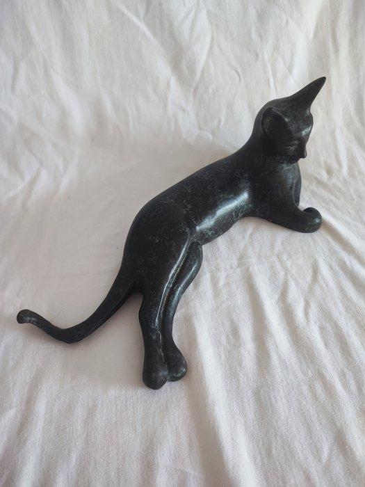 Resting cat - 30 cm - Figuur - resting cat - Koud geverfd, Antiek en Kunst, Curiosa en Brocante