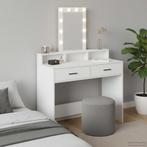 vidaXL Kaptafel met spiegellichten Wit 100 x 41 x 140 cm, Verzenden