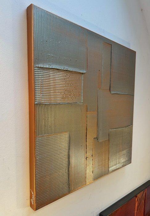 Sarah Schwarzl - Frequency BRONZE (Frame Included), Antiek en Kunst, Kunst | Schilderijen | Modern