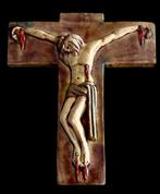 Antique Croix - Faïence - 1950-1960 - 35 cm, Antiek en Kunst