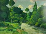 Pierre-Edmond Peradon (1893-1981) - Campagne en bordure de, Antiek en Kunst