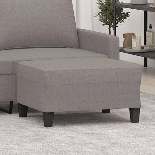 vidaXL Voetenbank 70x55x41 cm stof taupe, Huis en Inrichting, Zetels | Voetbanken en poefs, Nieuw, Verzenden