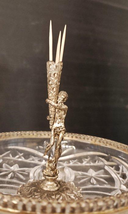 porta stuzzichini, 25 cm - Chandelier (3) - Métal, Antiek en Kunst, Curiosa en Brocante