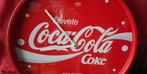 Coca-Cola - wandklok - Reclamebord - Staal, Glas