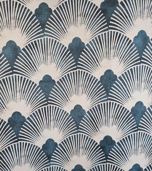Tessuto Art Dèco effetto seta orientale  - 300x300cm -, Antiquités & Art, Art | Objets design