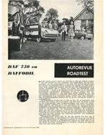 1962 DAF 750 DAFFODIL BROCHURE NEDERLANDS, Nieuw