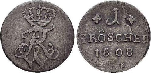 Groeschel 1 1808 G Brandenburg-Preussen Pruisen Friedrich..., Postzegels en Munten, Munten | Europa | Niet-Euromunten, België
