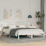 vidaXL Bedframe Wit 160 x 200 cm Massief grenenhout, Huis en Inrichting, Slaapkamer | Bedden, Verzenden, Nieuw