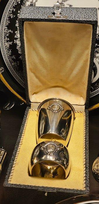 Centre de table (2) - Argent 830 - 2 pièces en argent fin, Antiquités & Art, Antiquités | Argent & Or