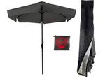 CUHOC - Grijze Stokparasol met Hoes - 3m - Molen - Redlabel, Huis en Inrichting, Verzenden, Zo goed als nieuw