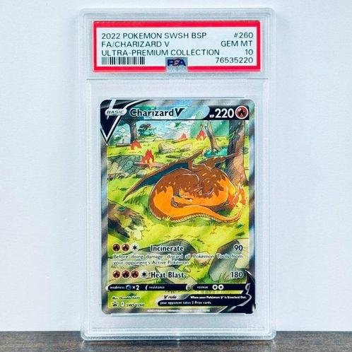 Pokémon Graded card - Charizard 260 - Pokémon - PSA 10, Hobby en Vrije tijd, Verzamelkaartspellen | Pokémon