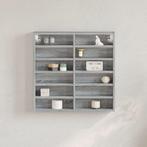 vidaXL Vitrinekast 60x8,5x58 cm bewerkt hout grijs sonoma, Huis en Inrichting, Verzenden, Nieuw