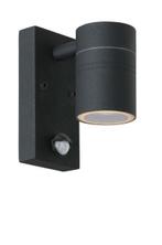 Lucide ARNE LED - buitenlamp zwart koker sensor, Tuin en Terras, Buitenverlichting, Verzenden, Nieuw, Netvoeding
