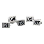 Tafelnummer | 51 t/m 100 | RVS | 2-zijdig | 55x35(h)mm EMGA, Verzenden, Nieuw in verpakking